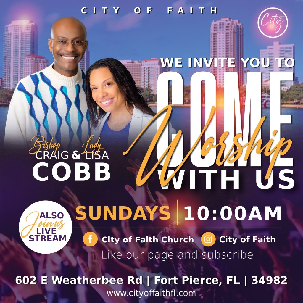 City of Faith Sunday flyer